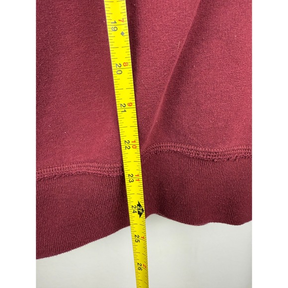 Abercrombie & Fitch Womens‎ Sweatshirt Pullover Burgundy Size Large - Picture 7 of 7